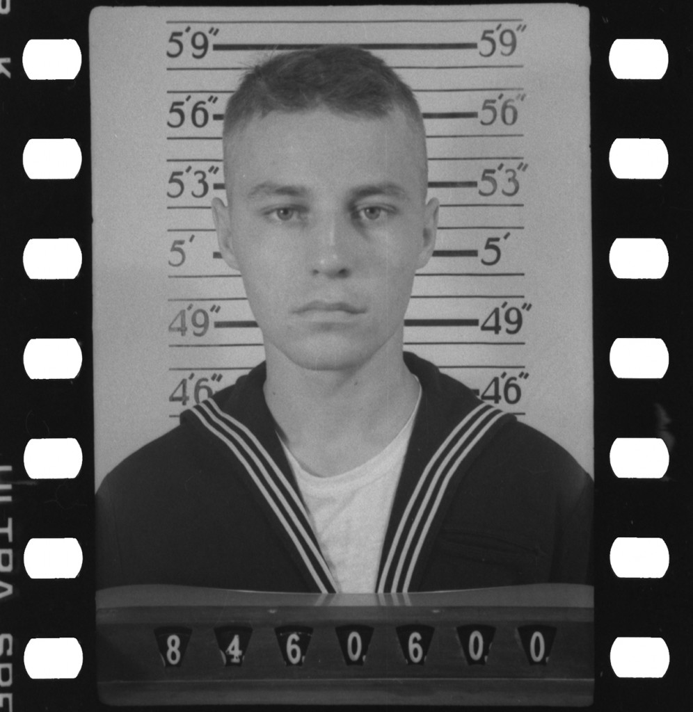 WWII USN Military Service Record Photo